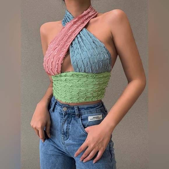 dejroune milan Tops - Boutique Halter Top